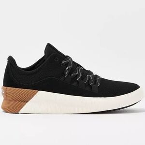 Sorel Women's Out N About Sneaker Black Waterproof Tan White Size 10